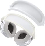 kwmobile band voor koptelefoon - Geschikt voor Apple AirPods Max / AirPods Max 2 - Hoofdband cover van zacht siliconen materiaal - Wit