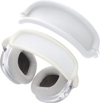 kwmobile band voor koptelefoon - Geschikt voor Apple AirPods Max / AirPods Max 2 - Hoofdband cover van zacht siliconen materiaal - Wit
