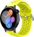 Strap-it Huawei Siliconen sport bandje met gaatjes - Geel