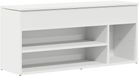 vidaXL Schoenenbank 102x30,5x45 cm bewerkt hout wit