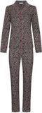 Rebelle MyRebelle - Furry Friend - Pyjama - Doorknoop - Bio-Katoen - Donkergrijs - Maat 40