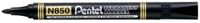 Pentel Permanente marker N850-A, zwart 12 stuks