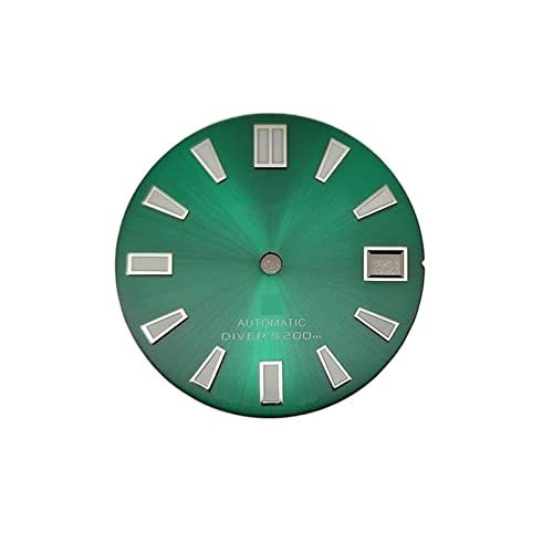Youngran Compatibel NH35 28.5mm Gewijzigde horlogeknop C3 Groene lichtgevende wijzerplaat - Green