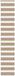 vidaXL Storend Zebra Gordijn 40x230 cm Polyester Zandbruin
