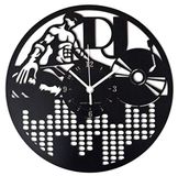 Instant Karma Clocks Dj Deeejay Wandklok, plat, vinyl, cadeau-idee, HDF, hout, zwart