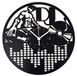 Instant Karma Clocks Dj Deeejay Wandklok, plat, vinyl, cadeau-idee, HDF, hout, zwart