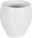 Spirella Tandenborstelhouder Porselein – Tumbler Badkamer Beker Wit – 9 x 9,5 cm