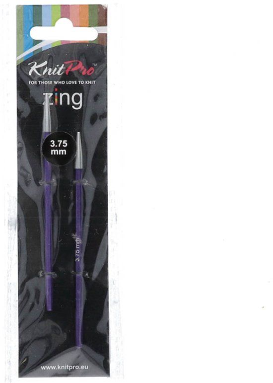 KnitPro Zing Verwisselbare Rondbreinaalden 4" (10cm) | 3.75mm