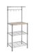 Amazon Basics 3 Keukenrek, bakgerei, met houten tafel, chroom, hout, 61 cm, chroom, beige