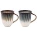 Lesser & Pavey Reactive Glaze Mokken Set van 2