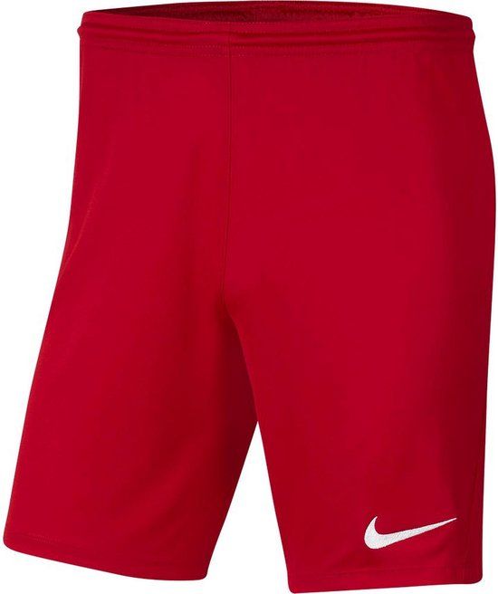 Nike Park III Kinderen Voetbalshort - Rood - Maat 140