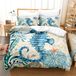 Impression 3D Océan Animal Housse de couette avec taies d'oreiller