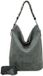Fritzi aus Preußen Sac bandoulière Olga Special Rub Hobo Bag Soda Gris foncé