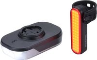 BBB Cycling Slice 600 Combo Voorlicht & Signal Achterlicht – 600 Lumen – USB Oplaadbaar – Garmin Ready - IPX6 - Fietsverlichting Set Racefiets & MTB – BLS-286i