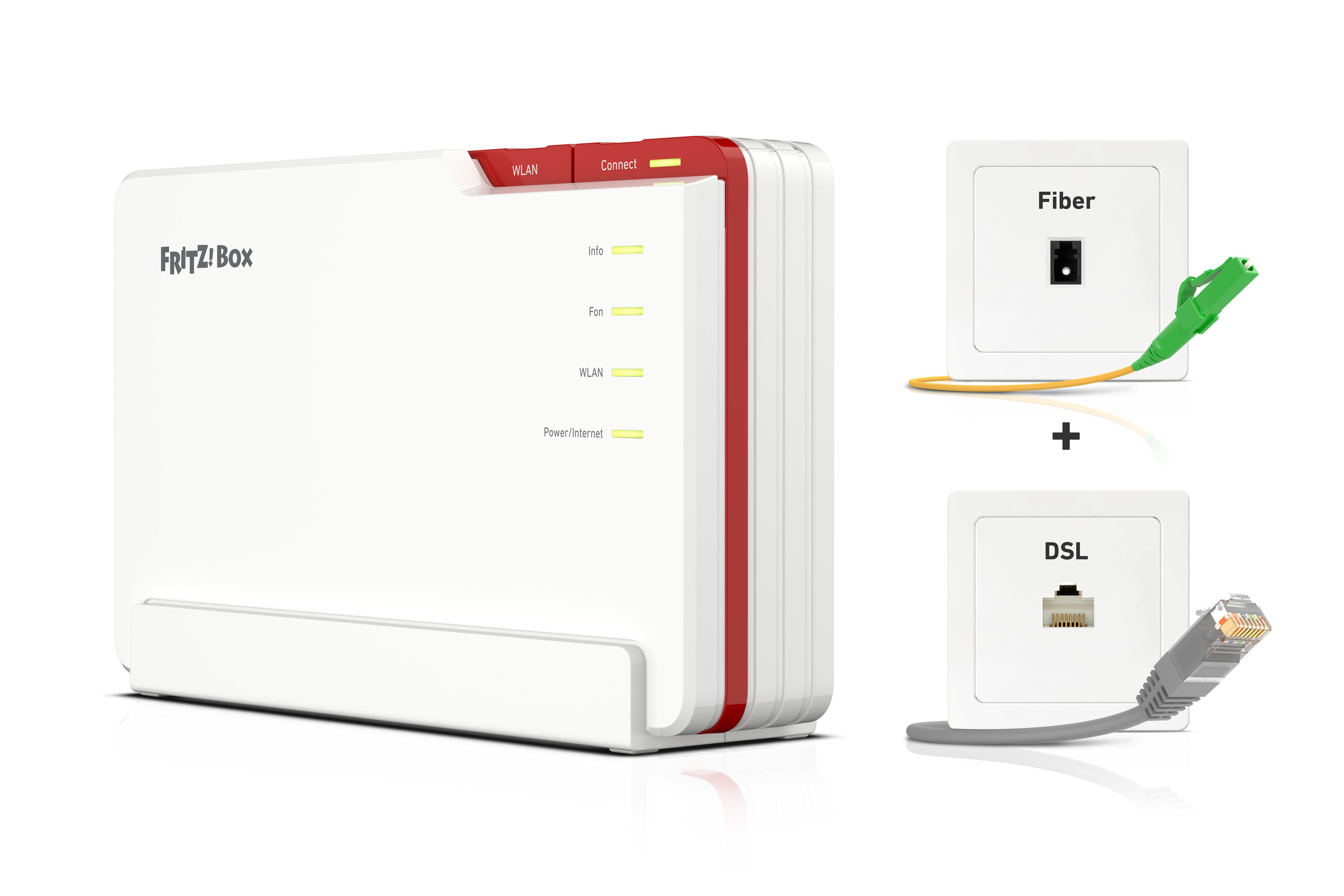 FRITZ! AVM FRITZ!Box 5690 Pro - WiFi 7 Router - Tri-Band - 2.5 Gbps - Bianco