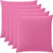 vidaXL Kussensloop 6 stuks HEERLEN Roze 65 x 65 cm Polyester