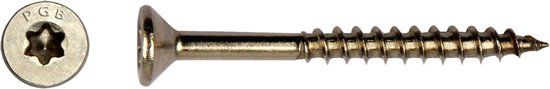 pgb-Europe Bol Houtschroef 4,5 x 40mm RVS Torx 200 stuks