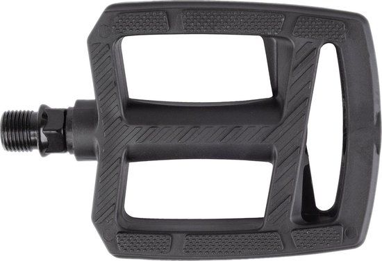 M-wave Steady Flat Platformpedalen - 84 x 93 mm - Zwart