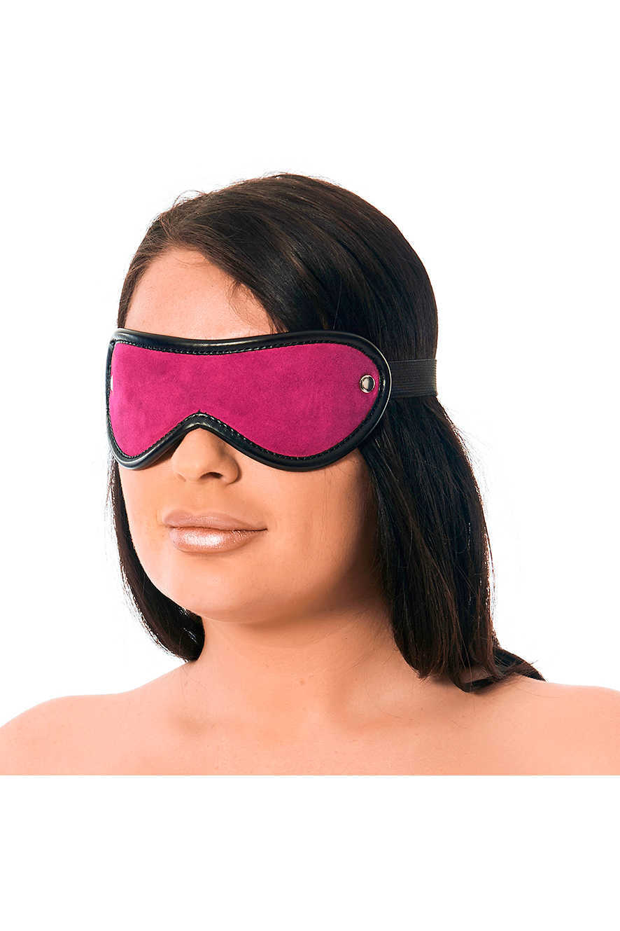 Rimba Suèdeleren blinddoek roze zwart