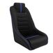 AutoStyle Sportstoel 'Classic RS' - Zwart/Blauw - Vaste rugleuning + Geïntegreerde hoofdsteun - incl. sledes