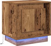 vidaXL Nachtkastje Oudhout 44 x 34,5 x 45 cm Bewerkt hout