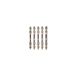 C.K Tools Vorteck Dubbele Slagschroevendraaier Bits PZ Mix, 65 mm Pozidriv Bit Set voor Impact Drivers, 1/4" Hex Quick Lock Shank, Magnetische Torsie Zone, Pack van 5 CK T4481 DEPZML06D5