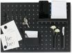 Zeller Memobord voor kantoor of thuis - metaal - zwart - incl. benodigdheden - 50 x 35 cm