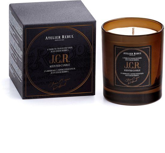 Atelier Rebul J.C.R. Geurkaars (210g) - 45 Branduren - Houtige & Kruidige Geur - Sojawas