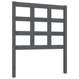 VidaXL Hoofdeind & Voeteind Gris Bois de pin 805x40x1000 mm