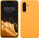 kwmobile telefoonhoesje geschikt voor Samsung Galaxy A17 4G / 5G - Hoesje met siliconen coating - Smartphone case in fruitig oranje