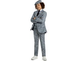 Suitmeister 20's Gangster Grey - Jongens Pak - Halloween - Maat: M