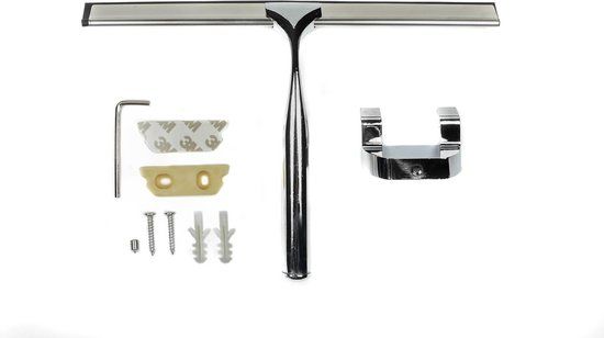 Benson Care Douchewisser - RVS - Chroom - 25 cm - met wandhouder