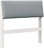 vidaXL - Gestoffeerd hoofdbord - Lichtgrijs - 75 cm - Massief grenenhout