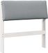 vidaXL - Gestoffeerd hoofdbord - Lichtgrijs - 75 cm - Massief grenenhout