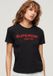 Superdry Sport Luxe T-shirt met grafische print Dames Zwart/Rood