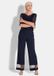 Goldner Stoffen broek Wijde broek VERA met mesh-details