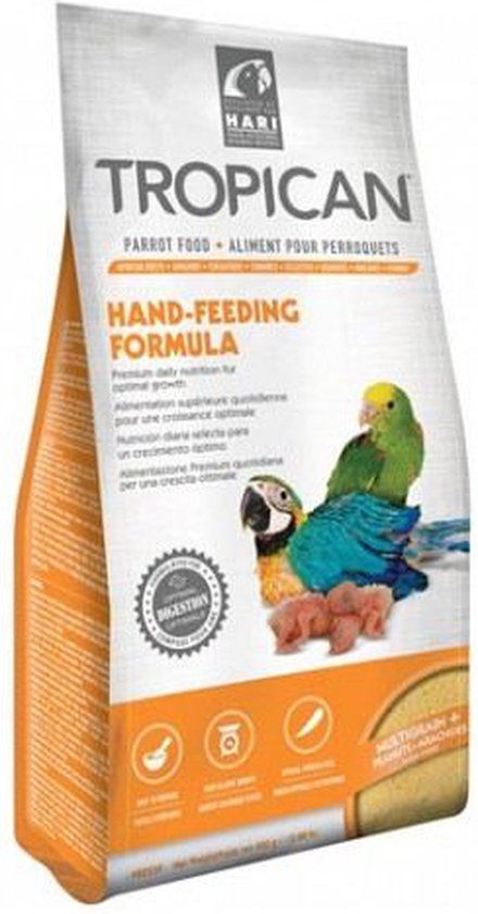 Hari Tropican Handfeeding - Handopfokvoer voor Papegaaien en Parkieten - 0015561822596