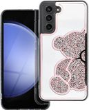 SAMSUNG Housse de protection pour le SAMSUNG S24 FE, modèle : teddybeer, couleur : roze