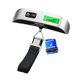 GRIFEMA GA2005 Draagbare reisweegschaal, bagageweegschaal met lcd-display, tot 50 kg, voor reizen in de open lucht, grijs
