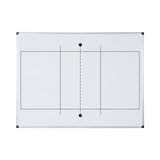 Bi-Office Maya Magnetisch Volleybalbedrukt Whiteboard - 900x600mm - Gelakt stalen oppervlak met aluminium frame