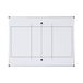 Bi-Office Maya Magnetisch Volleybalbedrukt Whiteboard - 900x600mm - Gelakt stalen oppervlak met aluminium frame