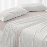 Burrito Blanco Velvelina®-beddenlaken, bed 150 cm, design 007, kleur beige