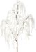 Ksd Kaemingk B.V. Decoratieve tak treurwilg winterdecoratie wit glitter 82cm 2st