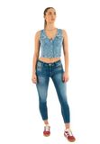 Levi's Bella Denim Vest Blauw XS Vrouw