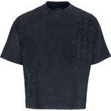 Favela CROSS PATCHES BLACK WASHED T-SHIRT - S tot XXL - voor Mannen - zwart