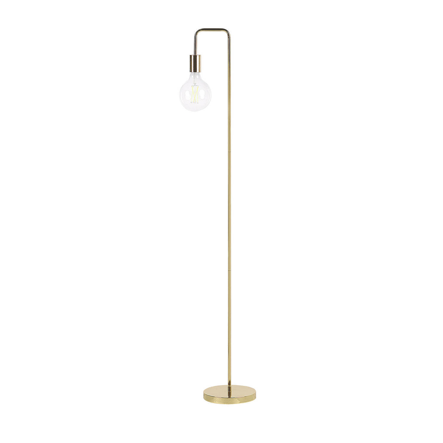 Beliani savena - staande lamp-goud-metaal