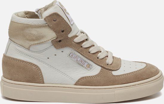 Kipling KRISSY 2 Hoge Sneakers Dames Wit Maat 33 - Leer - Herfst/Winter 2018