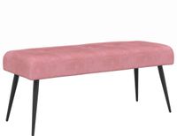 vidaXL - Bank - met - knopen - tufting - Roze - 80 - x - 40 - x - 46 - cm - fluweel