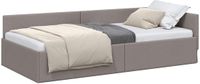 vidaXL - Hoek - Bed - Frame - Taupe - 90 - x - 190 - cm - Stof
