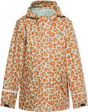 Schmuddelwedda Regenjas Pastel Mint Oranje Leeuw Panterprint Kinderen Maat 104